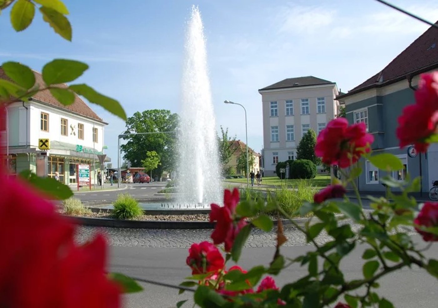 Brunnen am Stadt-Zug-Platz in Fürstenfeld