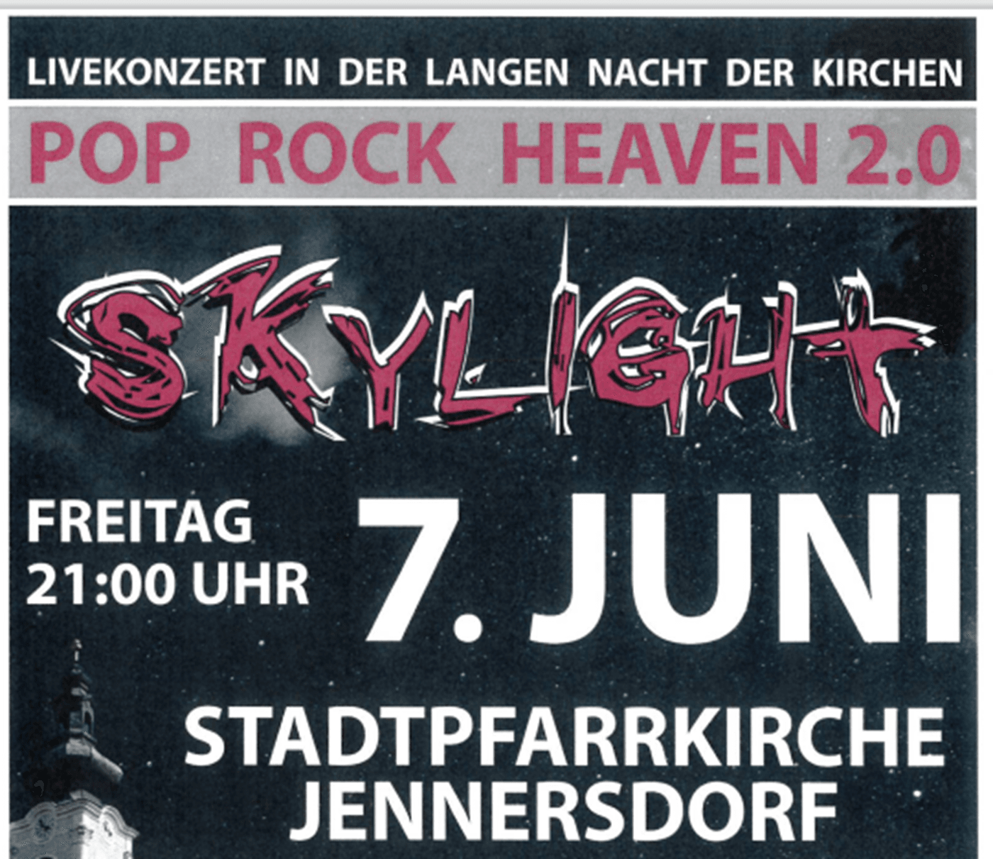 Plakat Lange Nacht der Kirchen Jennersdorf