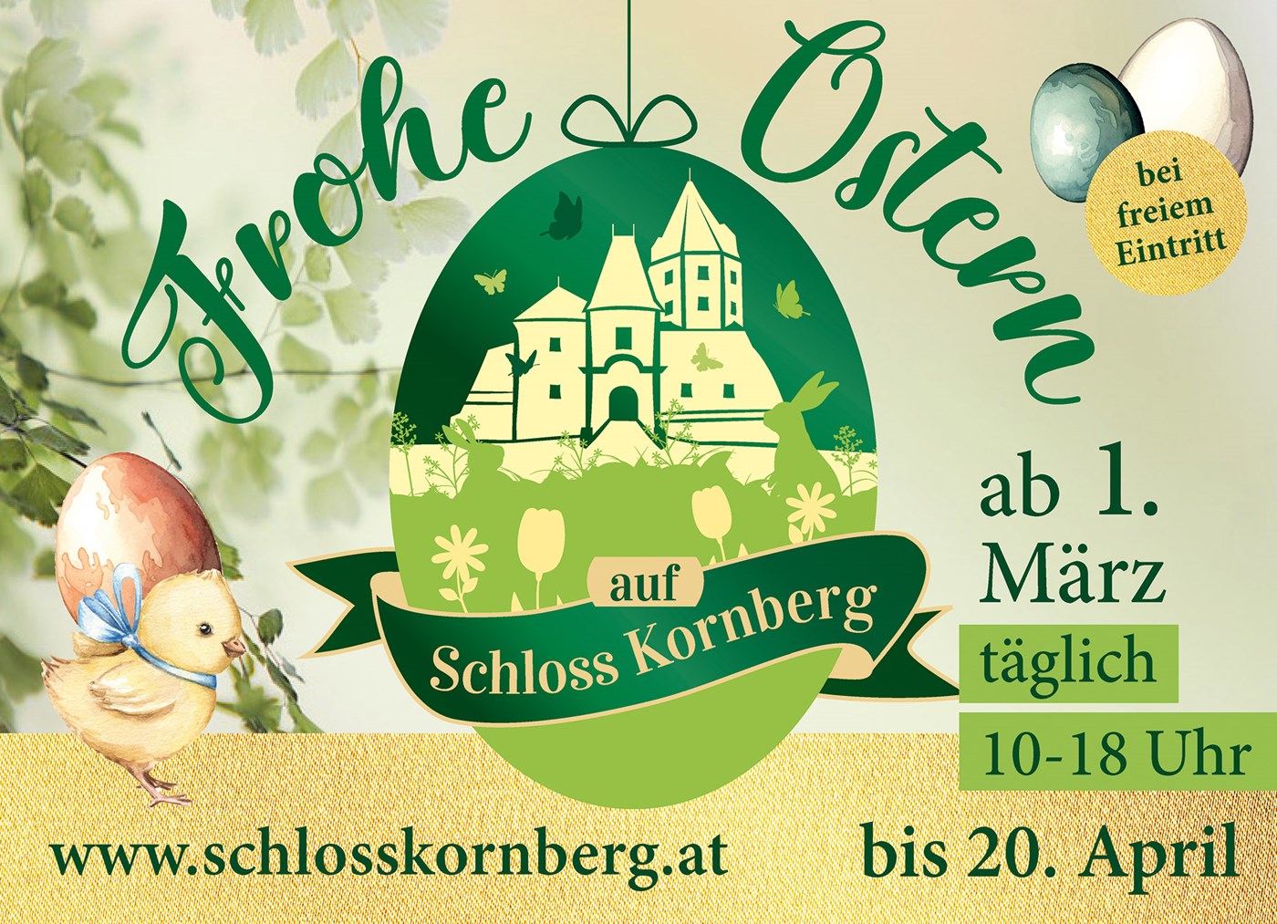 Schloss Kornberg Oster-Banner