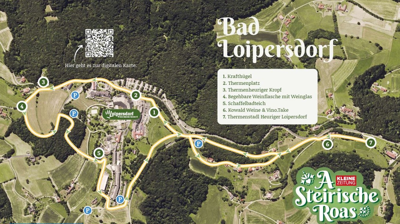 Steirische Roas Bad Loipersdorf Wegstrecke